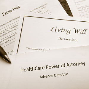 Estate planning legal documents: will, power of attorney